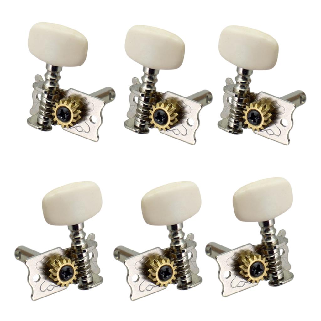 Set of 6 Open Gear Acoustic Classical Guitar Tuning Pegs Keys Machine Heads