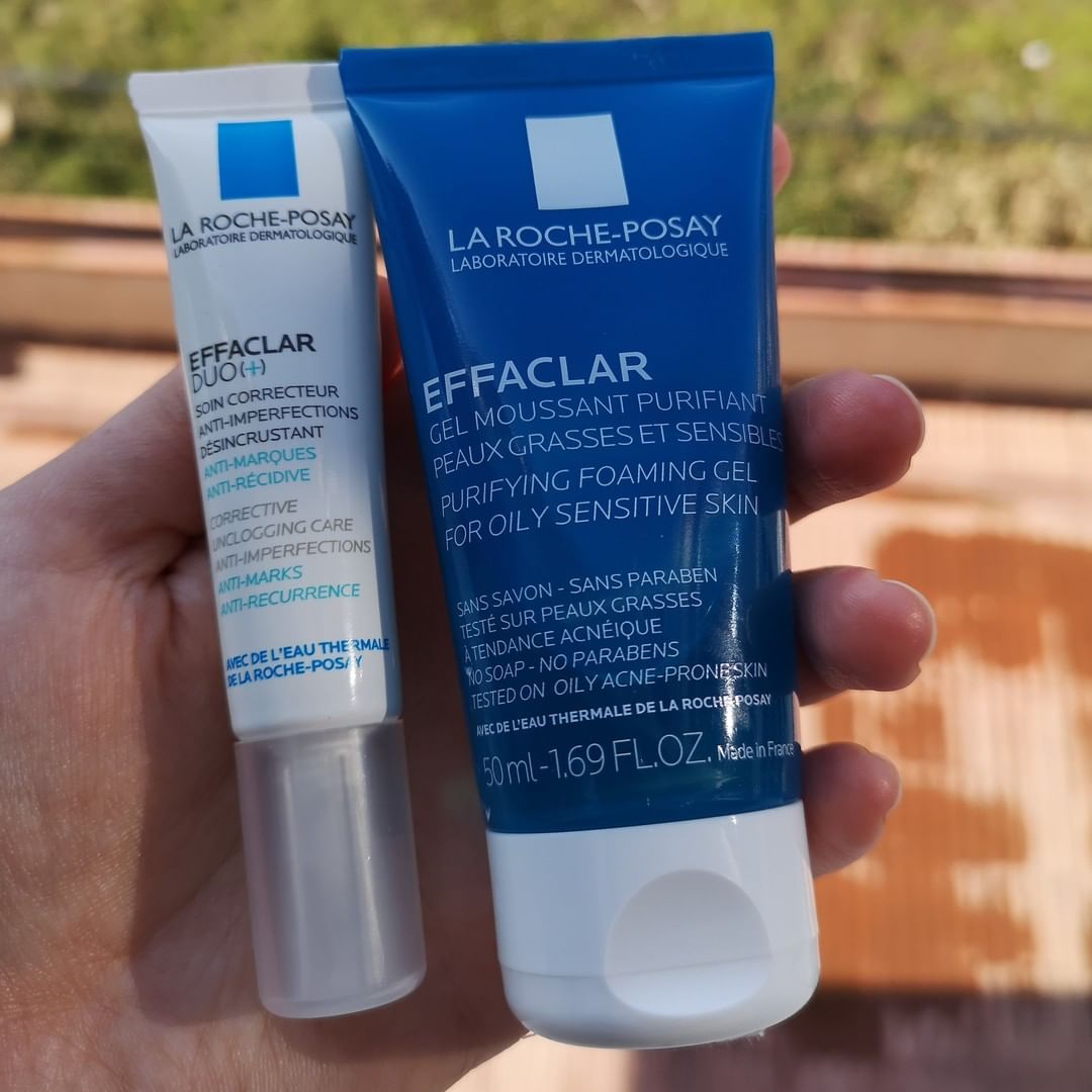 Combo Kem Giảm Mụn La Roche-Posay Effaclar Duo+(40ml) + Gel Rửa Mặt Dành Cho Da Mụn La Roche-Posay Effaclar Purifying Foaming Gel (50ml)