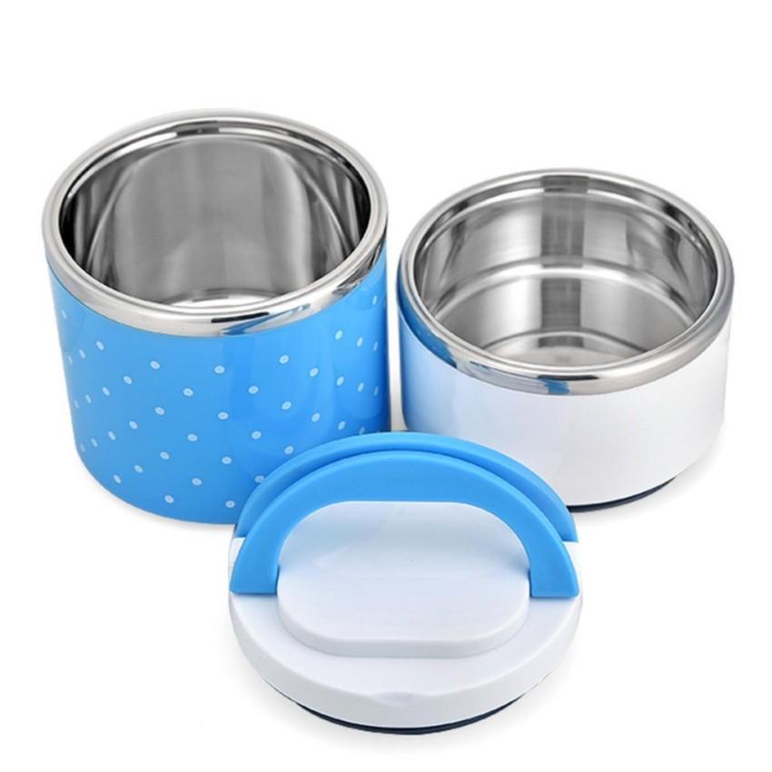 Hộp Đựng Cơm Giữ Nhiệt Lõi Inox 2 Tầng Omeo Sale Sốc