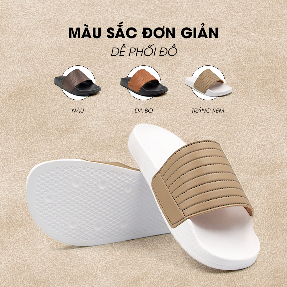 Tomoyo Dép Quai Ngang Da Microfiber Siêu Nhẹ TMD310