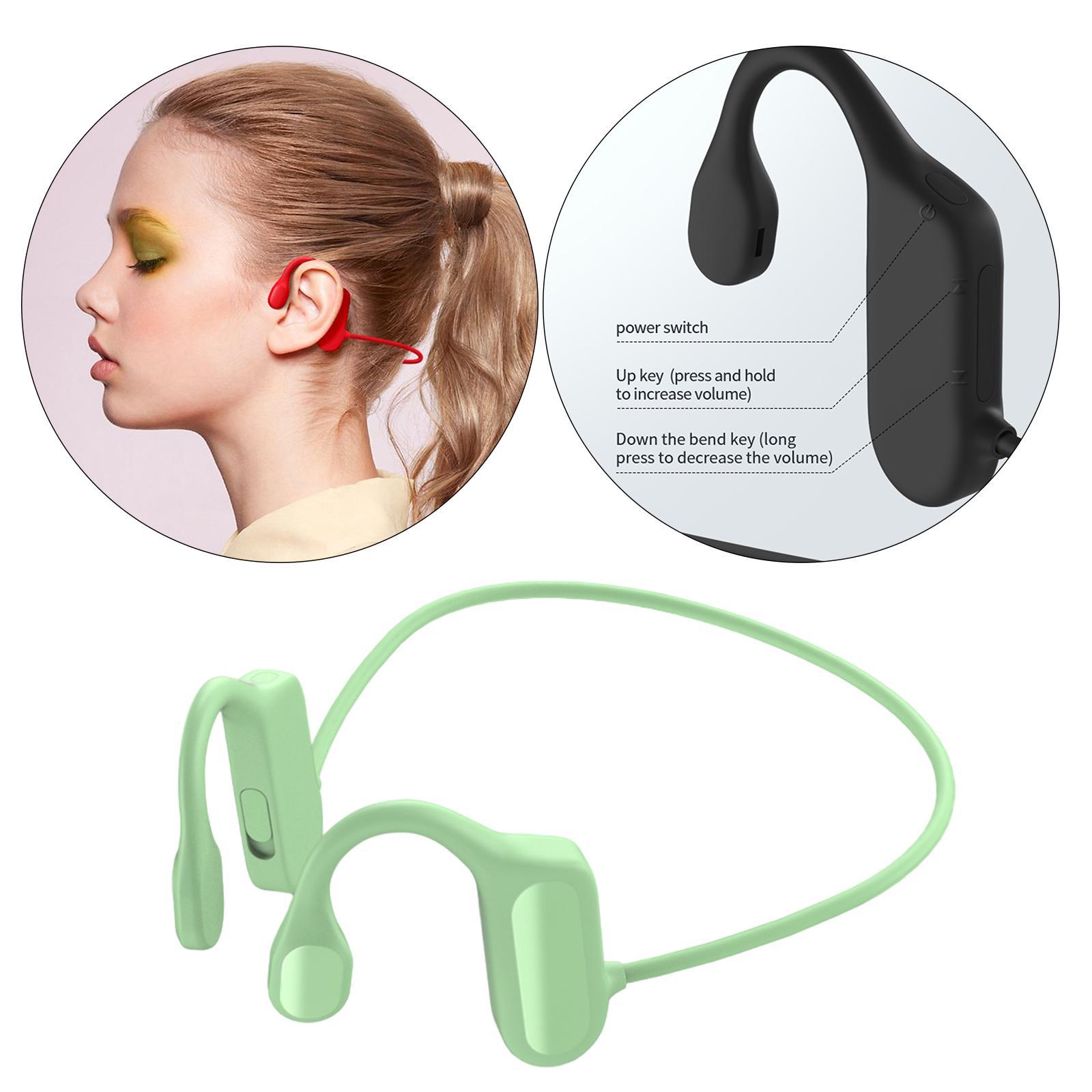 2x Bone Conduction Headphones Double Ear Headphones for Driving Indoors