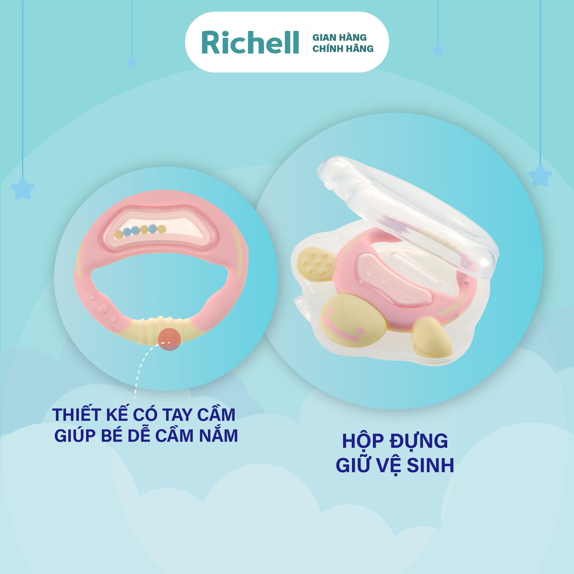 Gặm nướu tròn Richell Nhật Bản | Baby