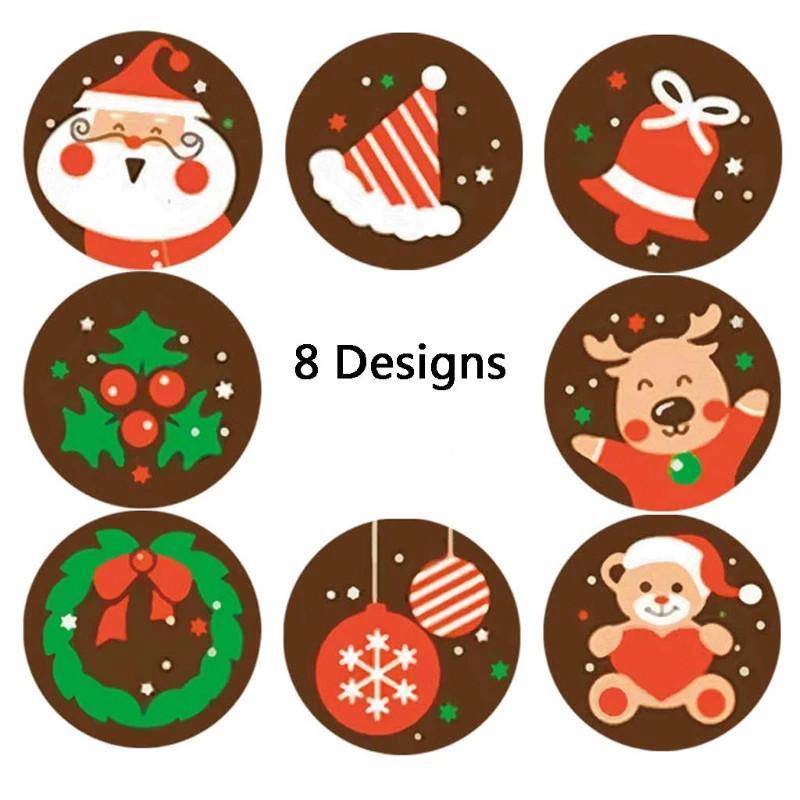 Cuộn 500 Miếng Dán Trang Trí Giáng Sinh