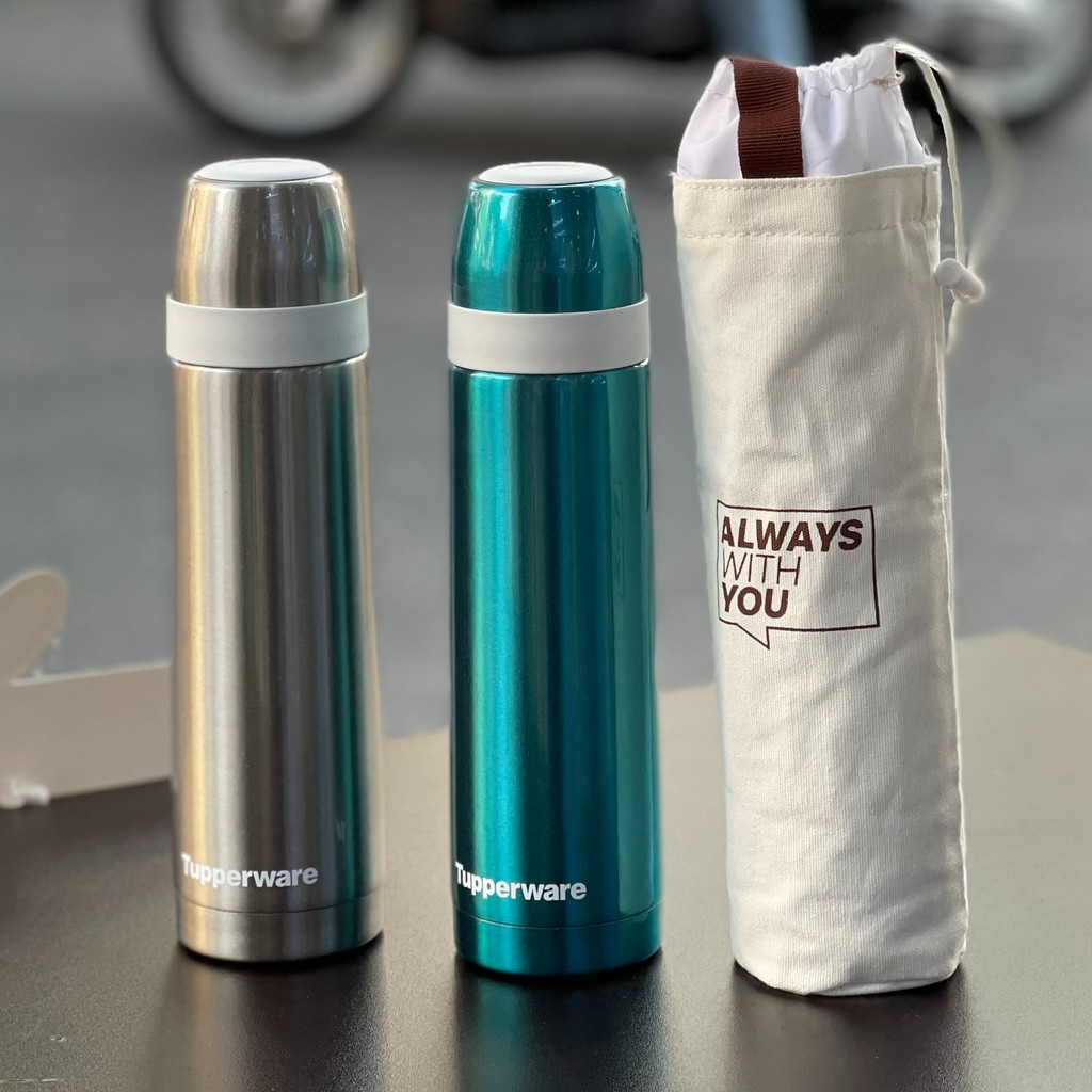 Bình Giữ Nhiệt Tupperware Thermos Sparkling 500ml - Xám