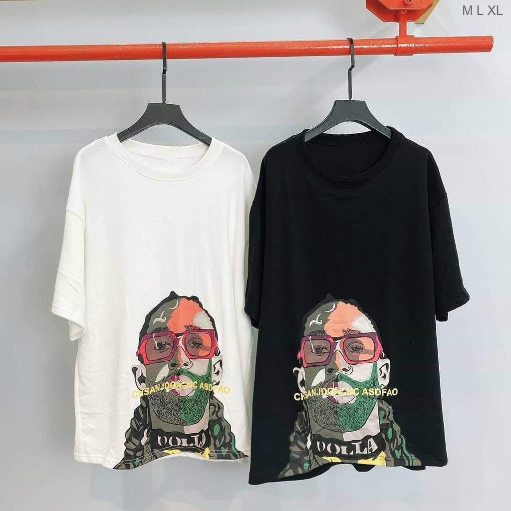 Áo Thun Tay Lỡ Unisex Form Rộng DOLLA Ulzzang Couple Nam Nữ