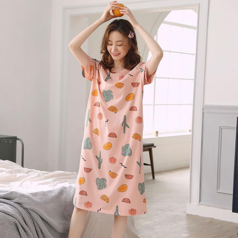 Váy ngủ mùa hè dáng dài cho nữ.Đầm ngủ dáng dài phong cách Hàn Quốc cho nữ ! *
