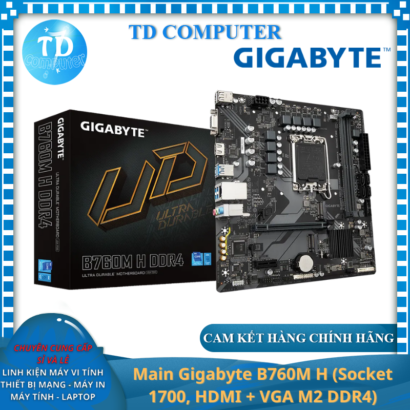 Main Gigabyte B760M H - Hàng chính hãng Viễn Sơn phân phối