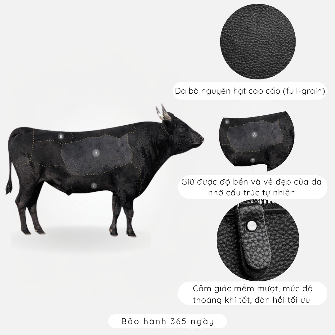 Balo da nam nữ tích hợp cổng sạc USB IDIGO MBP1 - 20001, Balo đựng laptop 15.6 inch da thật cao cấp