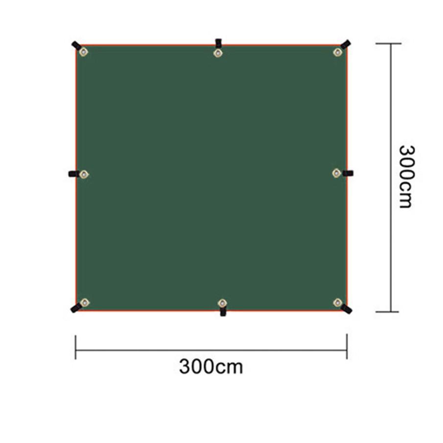 Mái che lều trại Câu Cá 3 x 3 mét Full phụ kiện (Khung lều + Dây căng dù)