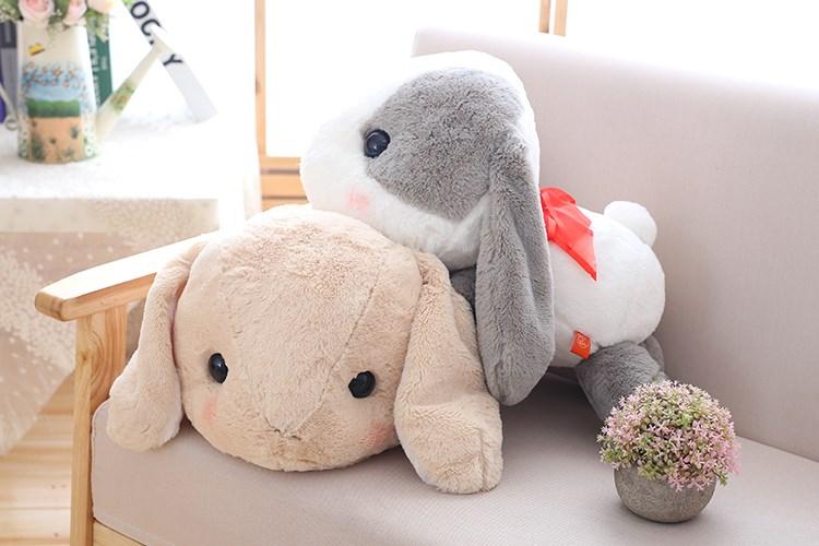 40 cm lớn dài tai thỏ động vật sang trọng đồ chơi nhồi bông bunny rabbit mềm đồ chơi trẻ em kids ngủ gối đồ chơi giáng sinh món quà sinh nhật