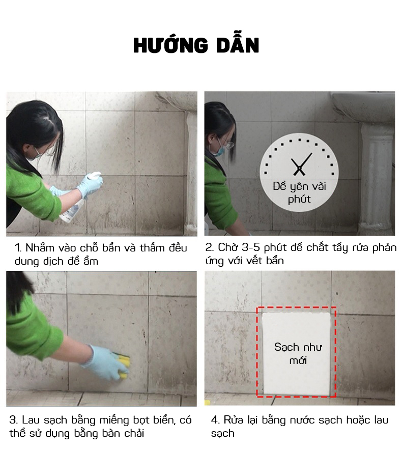 Dung Dịch Tẩy Vết Ố Bẩn Rỉ Sét Sàn Gạch, Bồn Sứ Nhà Tắm TEXLABS 500ML- Hàng Nhập Khẩu