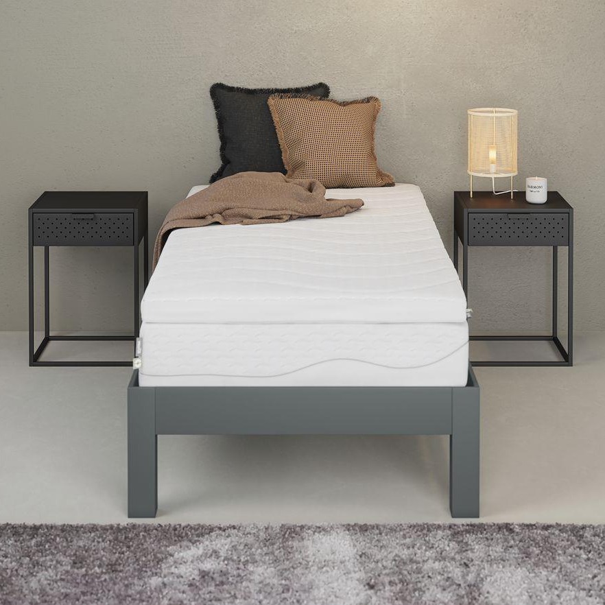 Tủ đầu giường | JYSK Virum | kim loại | đen | R40xS39xC59cm