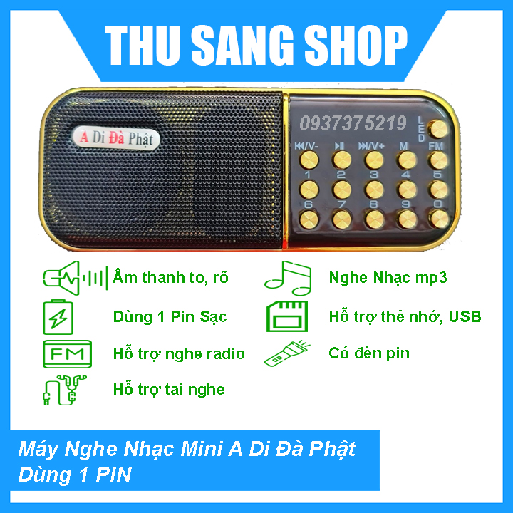 Máy Niệm Phật mini A Di Đà Phật A100