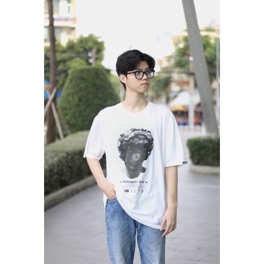 Áo Thun Unisex Hình Tượng La Mã Không Mặt Màu Trắng - TeeHolic THS