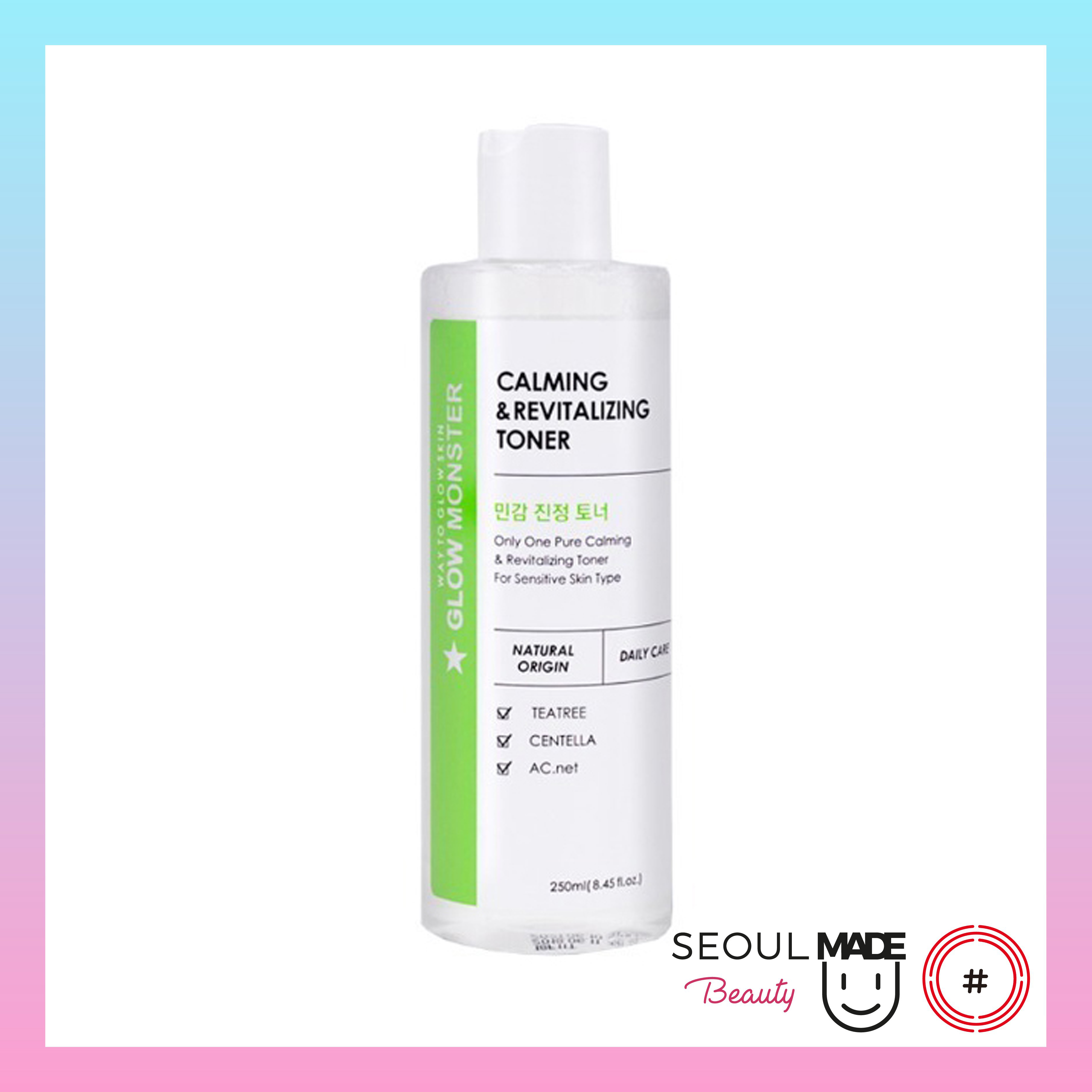 Nước hoa hồng làm dịu da Glow Monster Calming &amp; Revitalizing Toner