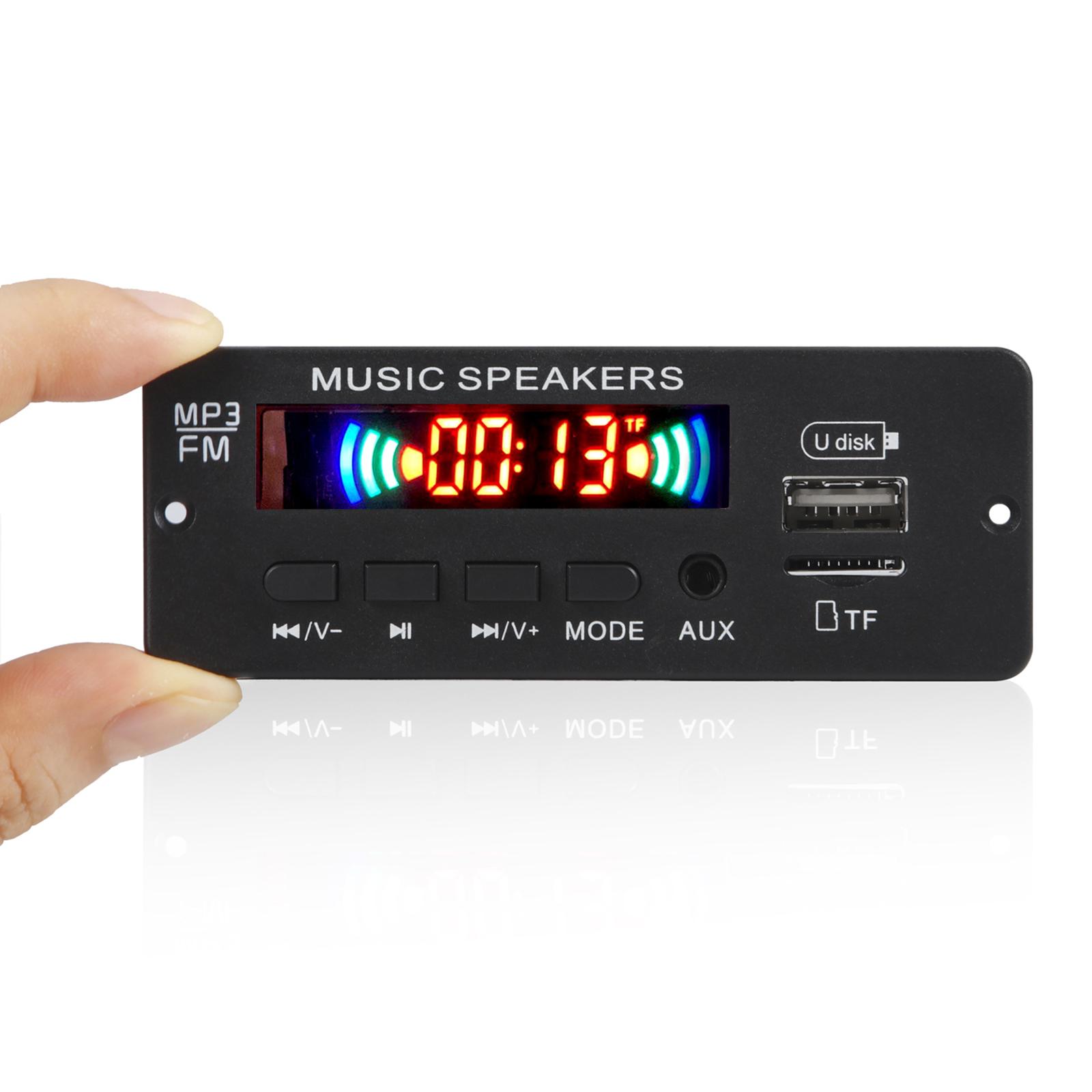Car MP3 Decoder Board FM Radio Bluetooth Speaker Module Support USB TF AUX