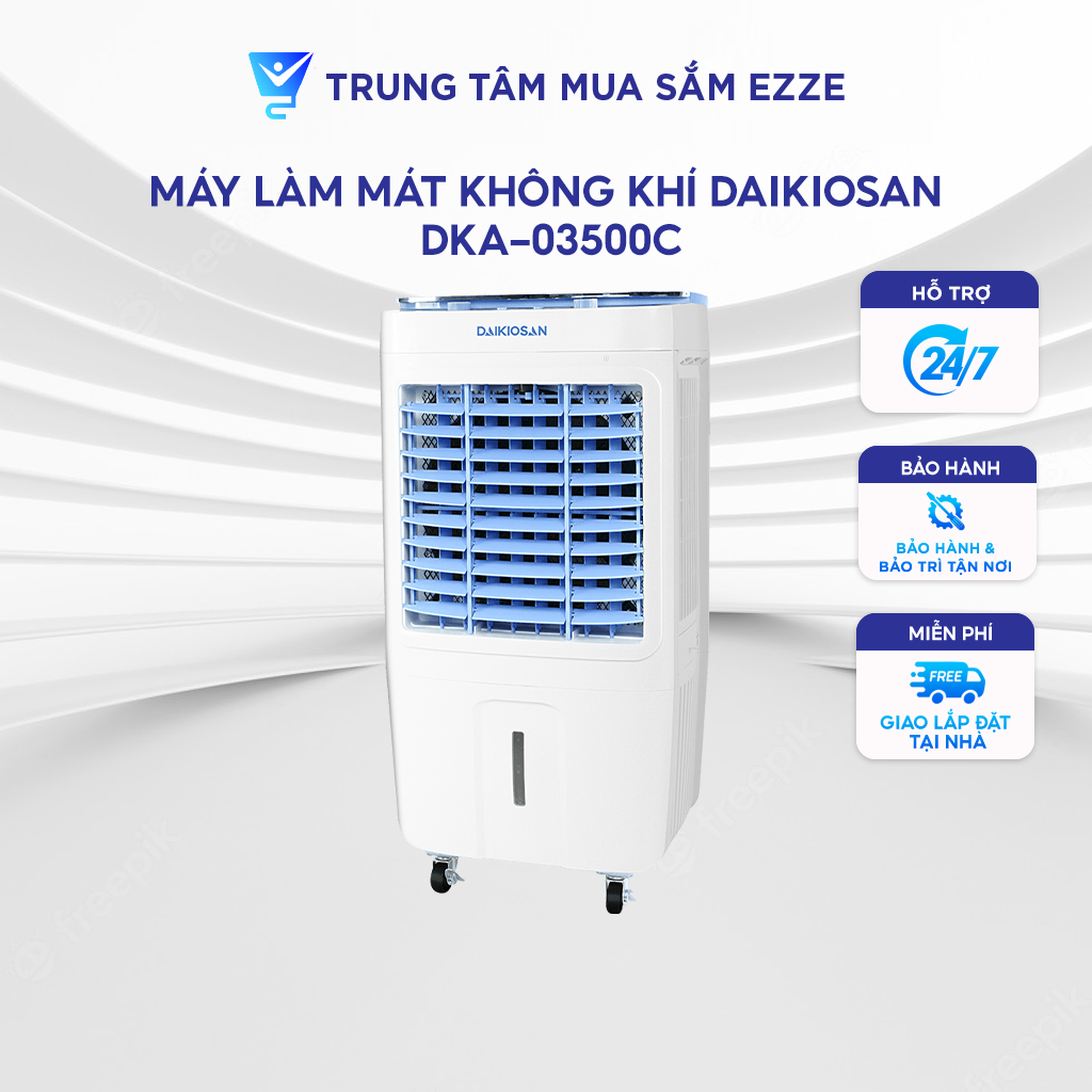 Máy làm mát không khí Daikiosan DKA-03500C Công Suất 110w Lượng Gió 3.500 M³/H