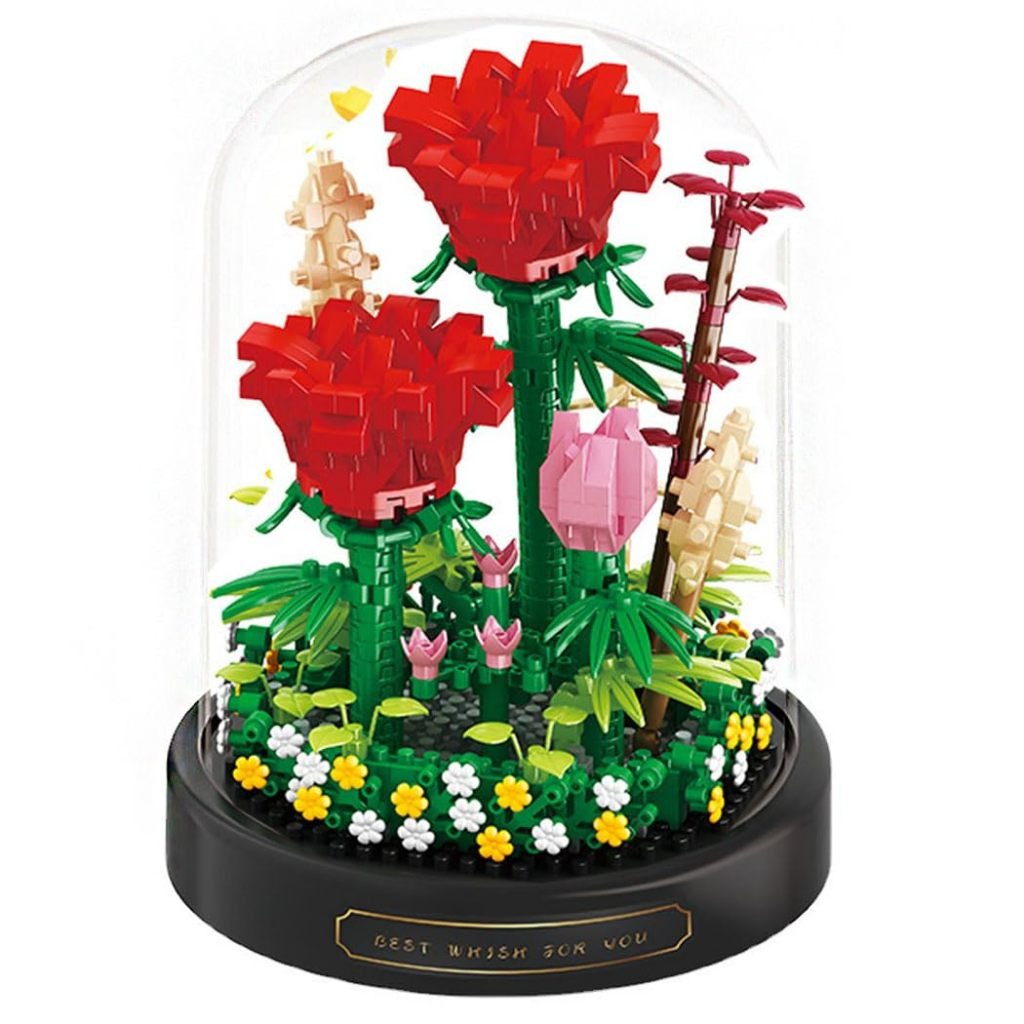 BALODY 18471 - Mô hình hoa hồng nhỏ gọn - Quà tặng handmade ý nghĩa