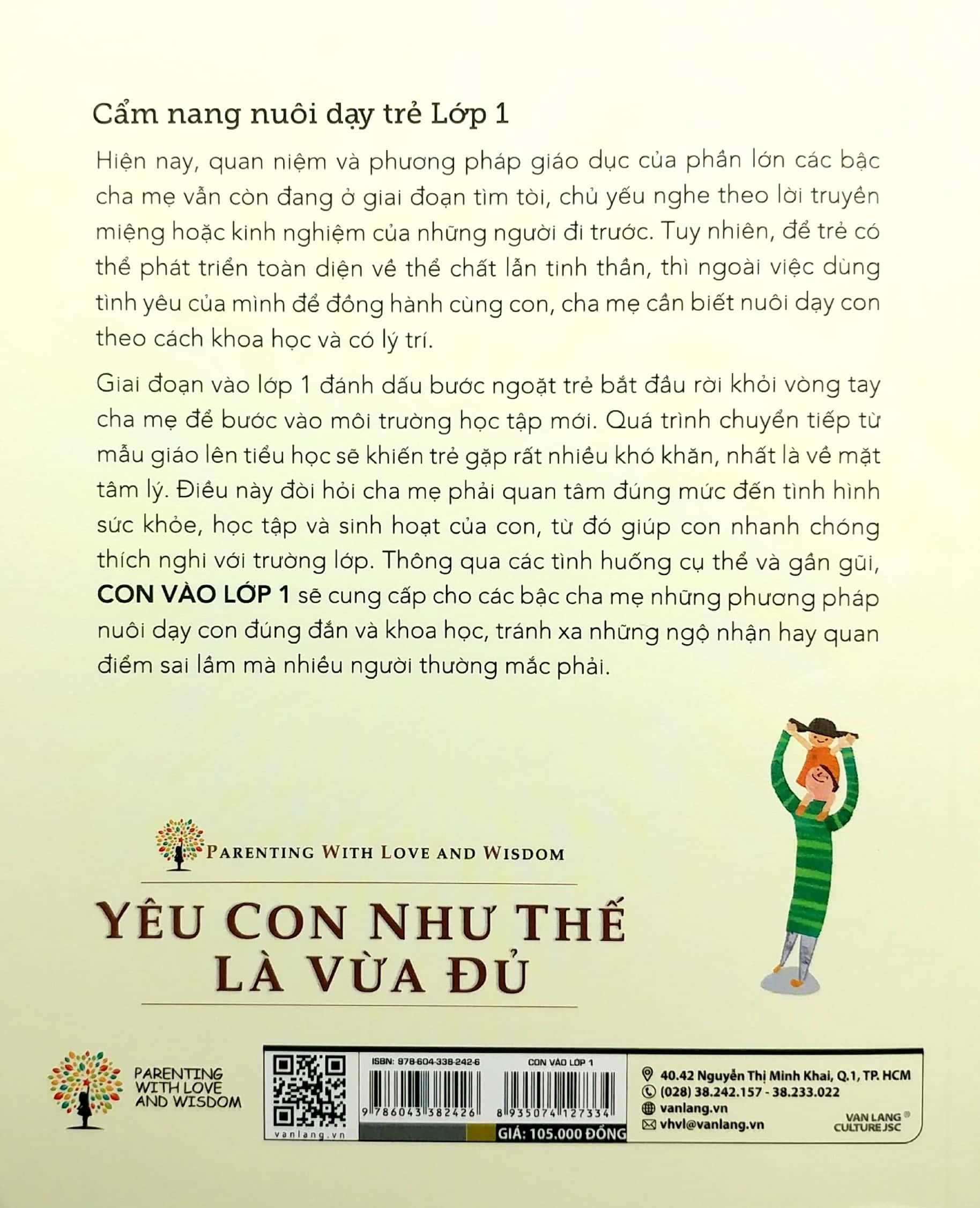 Yêu Con Như Thế Nào Là Vừa Đủ - Con Vào Lớp 1