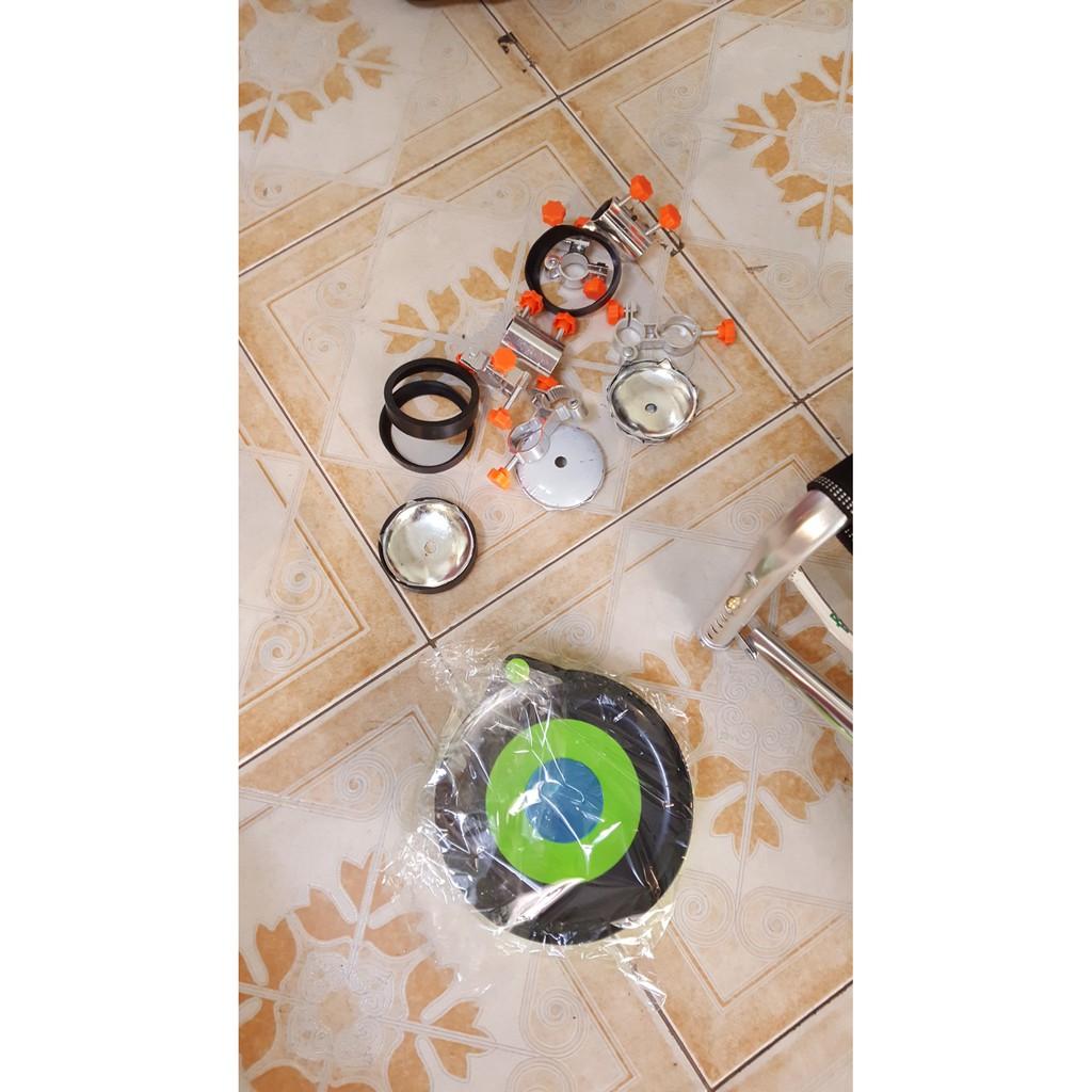 Ghế câu đài địa hình cá chép 2 mặt, full phụ kiện