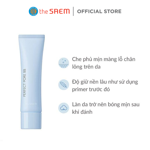 Kem Nền Kiềm Dầu Che Phủ Lỗ Chân Lông the SAEM Saemmul Perfect Pore BB 01 Light Beige 30g