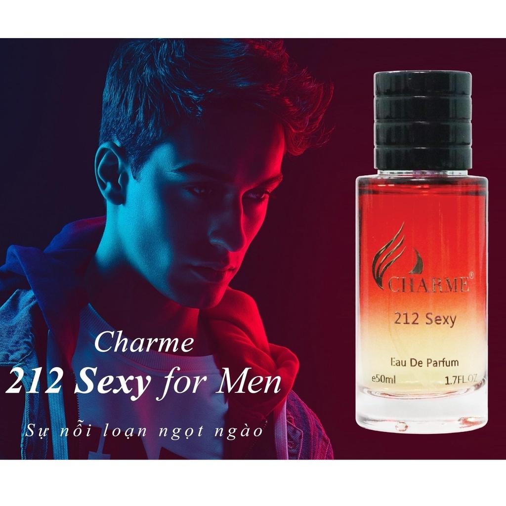 Nước Hoa Nam Charme 212 Sexy 50ml Lịch Lãm, Cuốn Hút_Thơm Lâu Chính Hãng