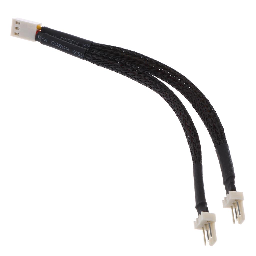 Computer PC 3Pin Fan  Splitter Cable Lead Wire Connector Adapter