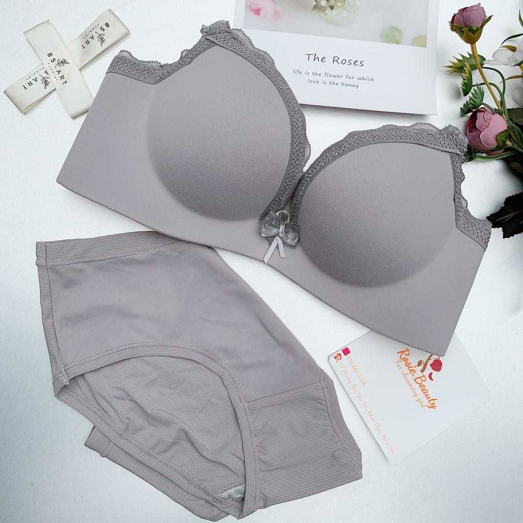 Áo lót nữ không gọng đúc su cao cấp nâng ngực viền ren đệm vừa tạo from cực đẹp AS/133