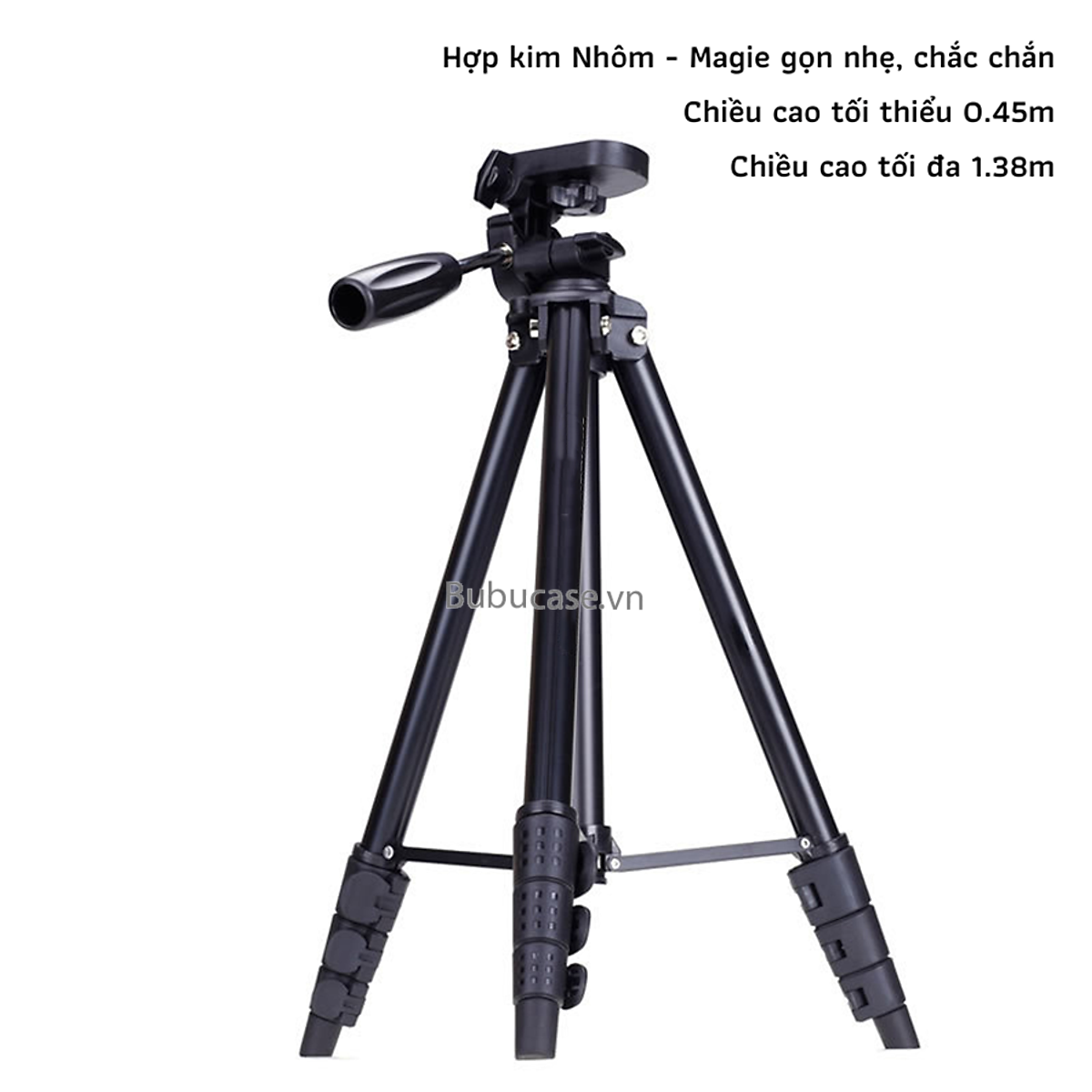 Chân Đế Tripod Cho Điện Thoại Và Máy Ảnh (Kèm Túi Đựng) - Chất Liệu Nhôm Cao Cấp, Gọn Nhẹ, Tiện Dụng Khi Đi Du Lịch [680]