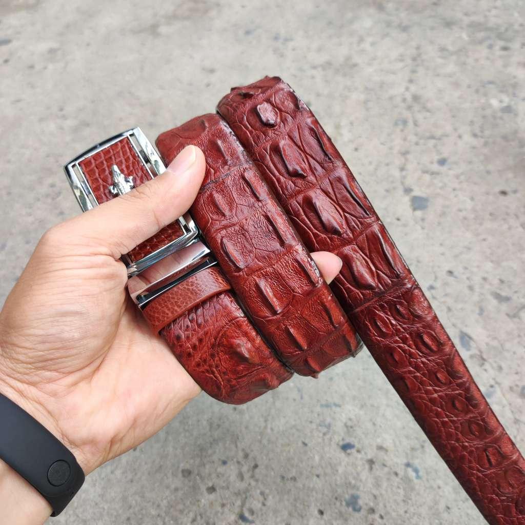 Thắt Lưng Da Cá Sấu. Gù Cá Sấu Đẹp Sang Chảnh TS119B