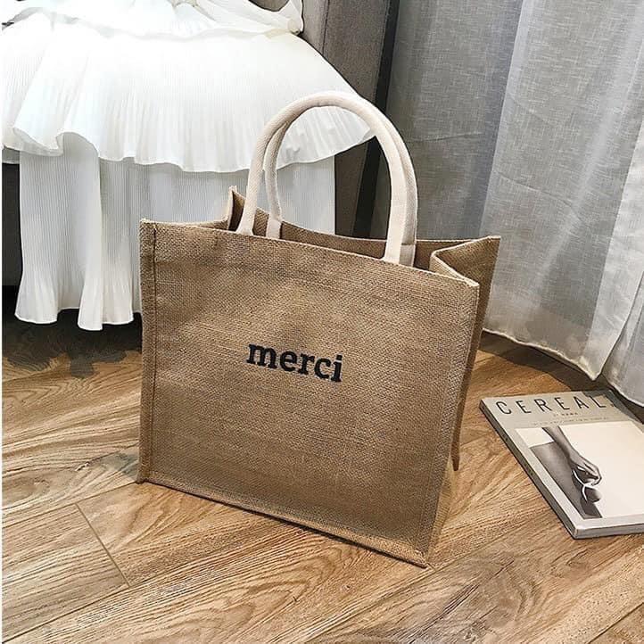 Túi xách túi cói Merci, Someday phong cách Vintage! đi biển,đi chợ,đi chơi...