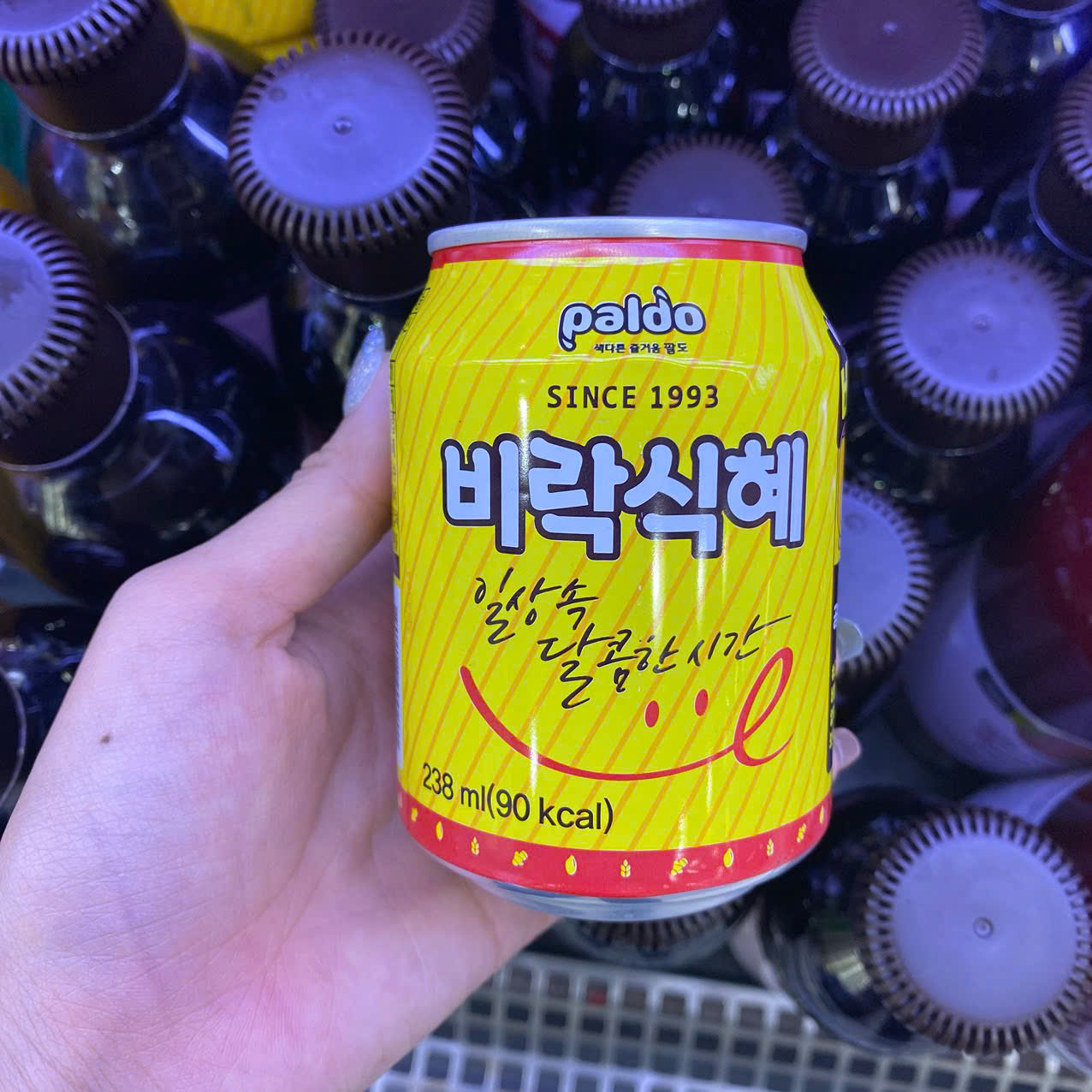 Nước Gạo Ngọt Birak Shikhye Paldo Hàn Quốc Lon 238ML / 팔도) 비락 식혜 238ML