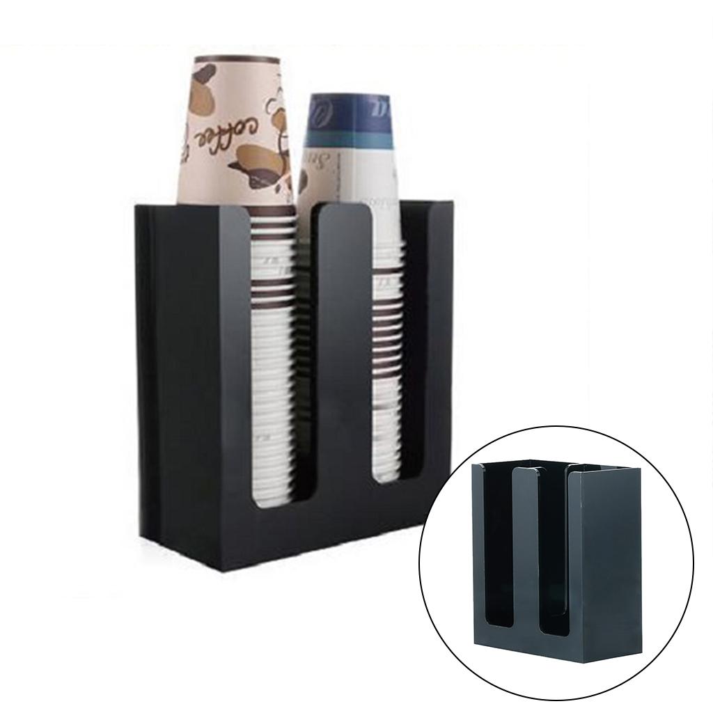 Breakroom Coffee Cup Lid Organizer Paper Cup Dispenser Storage Rack for Cafe
