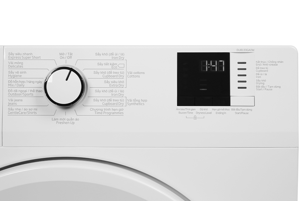 Máy sấy ngưng tụ Beko 8 Kg DU8133GA0W - Hàng chính hãng - Giao HCM và 1 số tỉnh thành