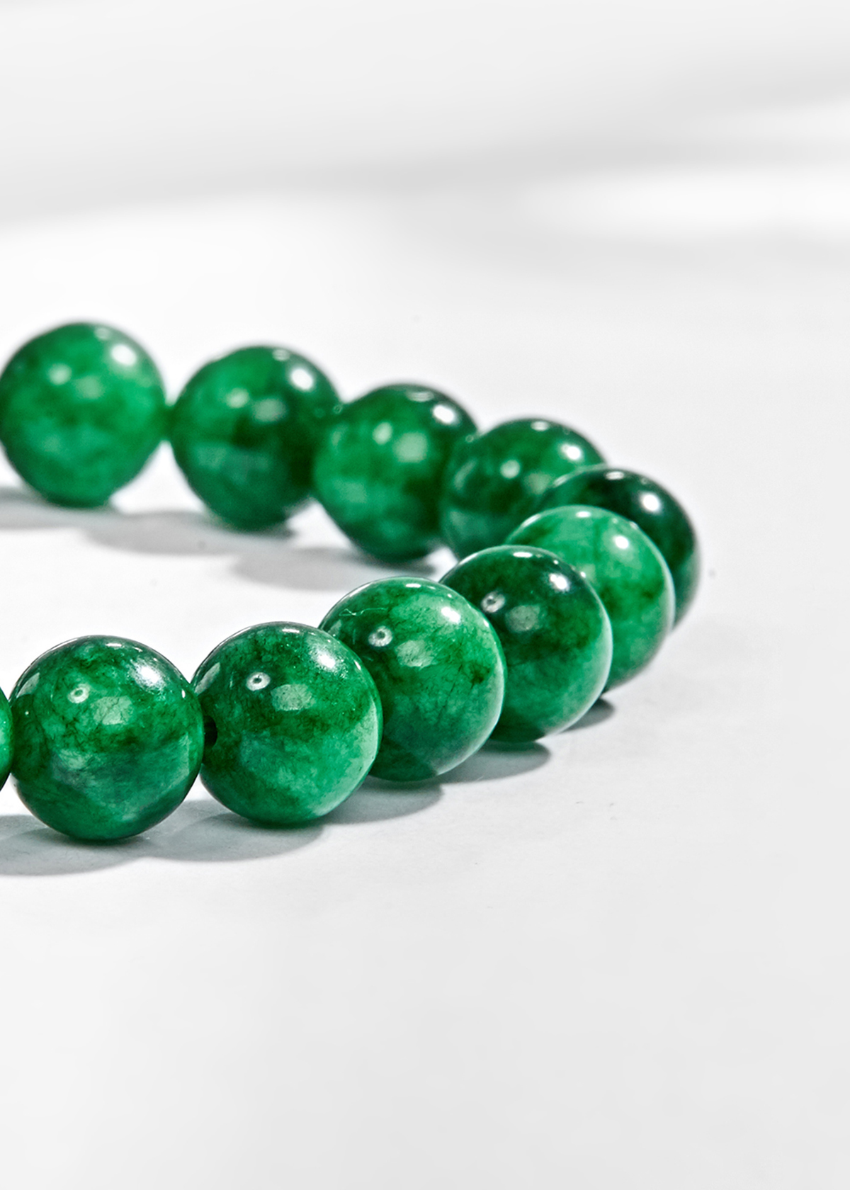 Vòng tay đá thiên nhiên phối bàn tay hamsa bạc size hạt 8mm - Ngọc Quý Gemstones