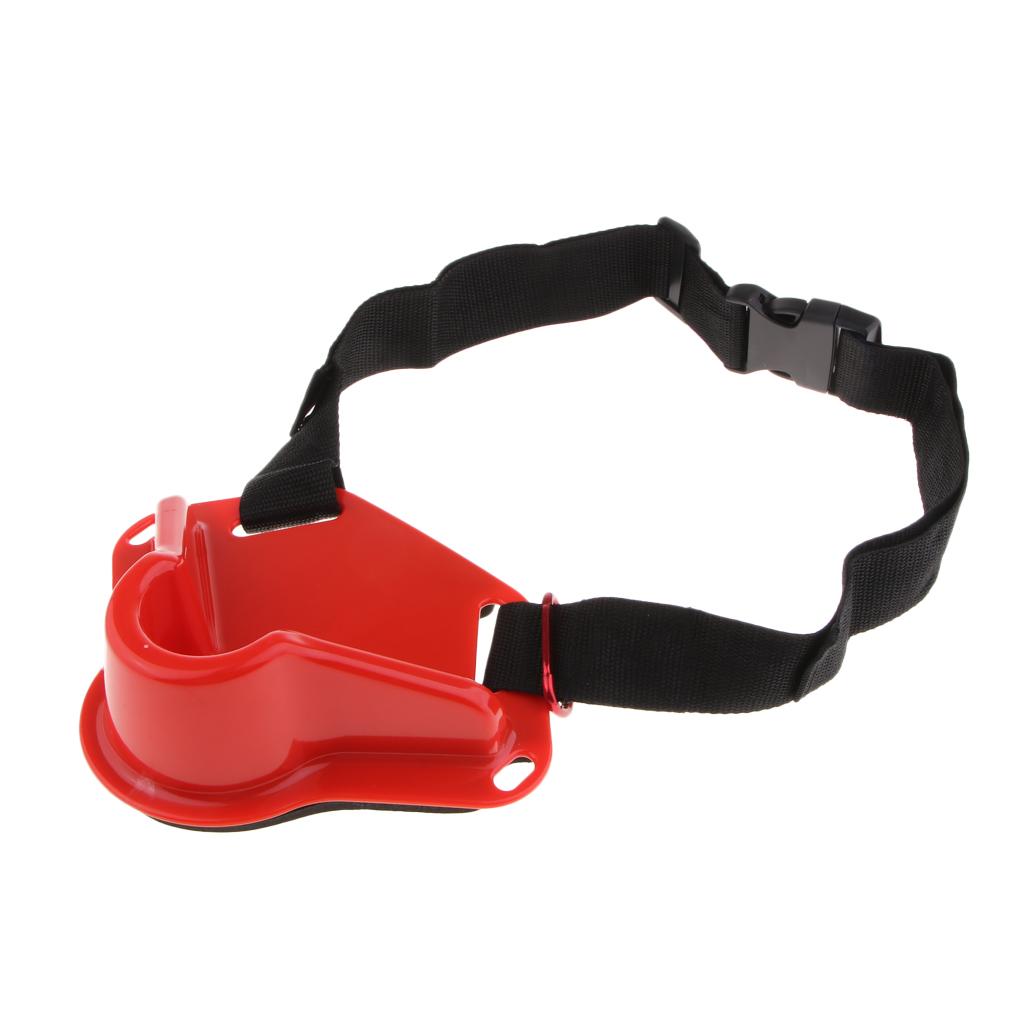 Adjustable Fishing Fighting Belt Waist Rod Pole Holder Fishing Gear Red
