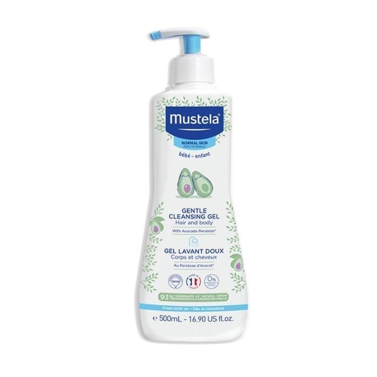 Combo Sữa tắm gội cho em bé da thường Mustela Gentle Cleansing Gel+Kem Dưỡng Mustela Hydra Bebe Lotion 50ml