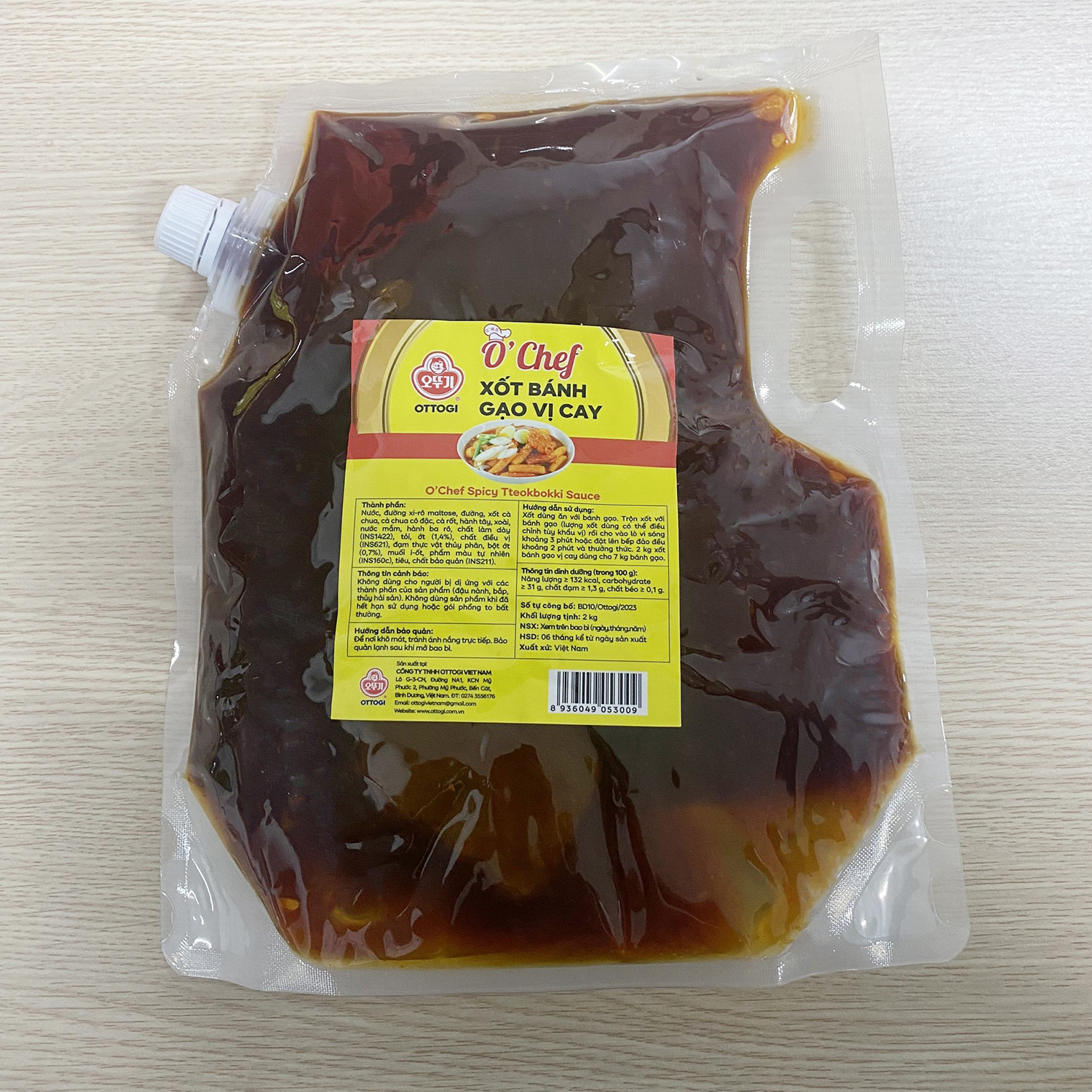 Xốt bánh gạo vị cay O'chef Ottogi 2kg