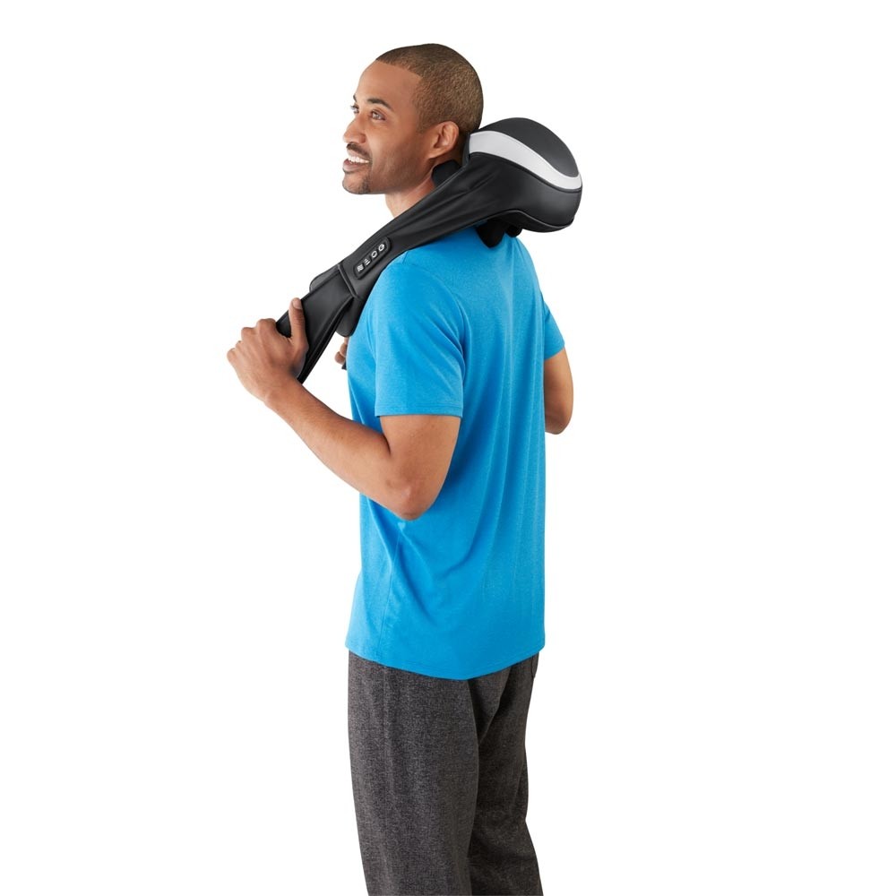 Máy mát xa cổ và vai gáy USA không dây công nghệ SHIATSU 3D kèm Pin sạc , nhập khẩu chính hãng USA