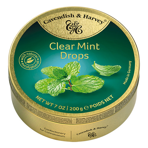 Kẹo trái cây Cavendish & Harvey vị Clear Mint hộp 200gr