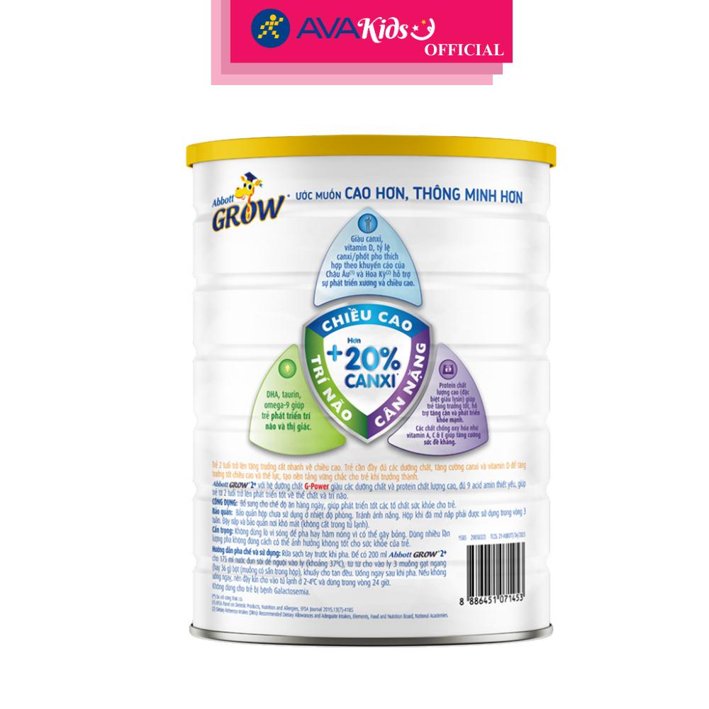 Sữa bột Abbott Grow 2+ hương vani 1.6 kg (từ 2 tuổi)