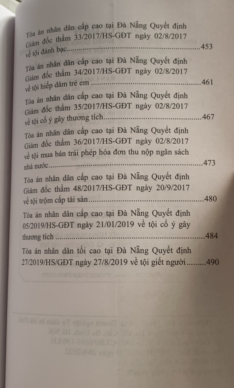 Bình luận án hình sự phức tạp, có nhiều quan điểm khác nhau trong quá trình tiến hành tố tụng và một số án lệ, quyết định giám đốc thẩm (tái bản lần thứ nhất, có sửa đổi, bổ sung)