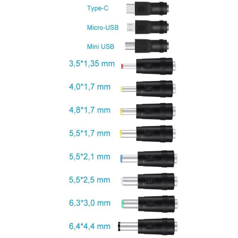 Dây cáp sạc ROX 11 trong 1 5V USB sang DC 5.5x2.1mm cho bộ định tuyến loa điện thoại