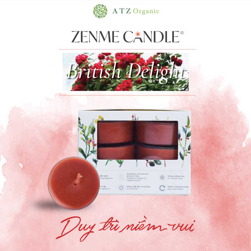 Nến Tealights - ZENME - British Delight - 12 Viên