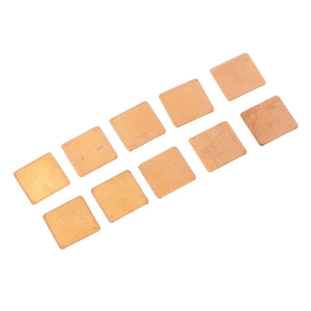 10xCooling Copper Thermal Pads Suitable for Chipset CPU Laptop GPU