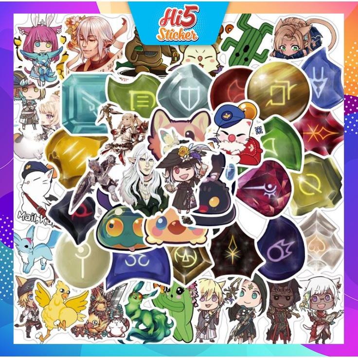 Sticker Hình Dán Trang Trí Anime Trò Chơi FinalFantasy ms#213