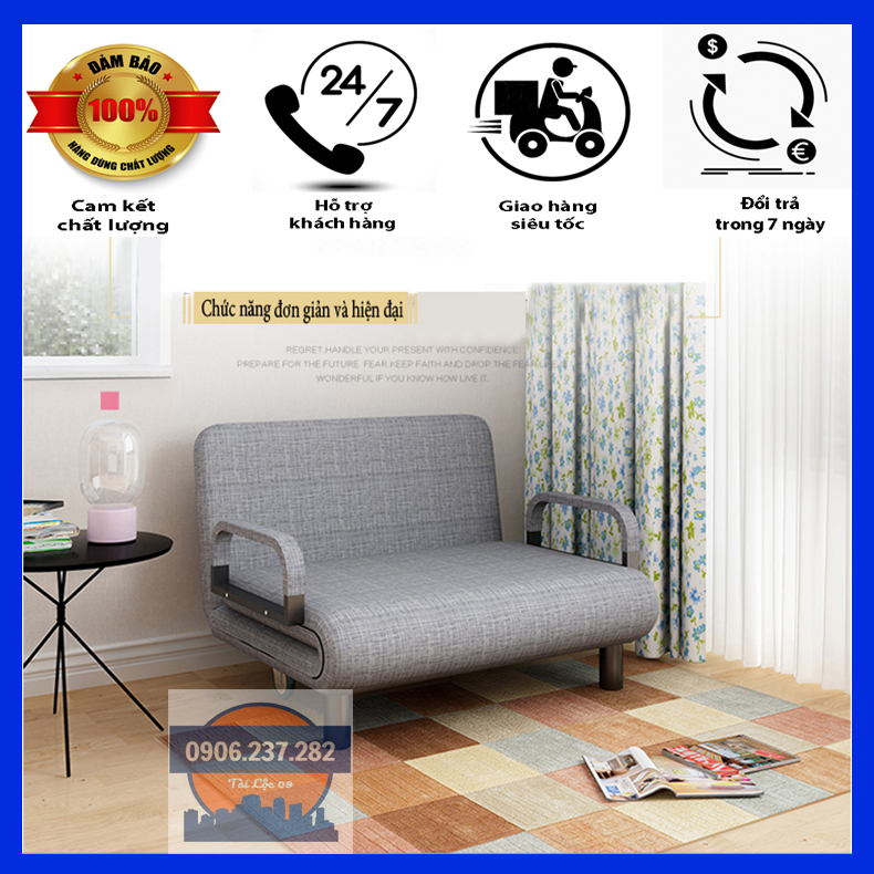 Ghế sofa phòng khách đa năng kiêm giường - sofa giường gấp gọn - ghế sofa gấp gọn đa năng