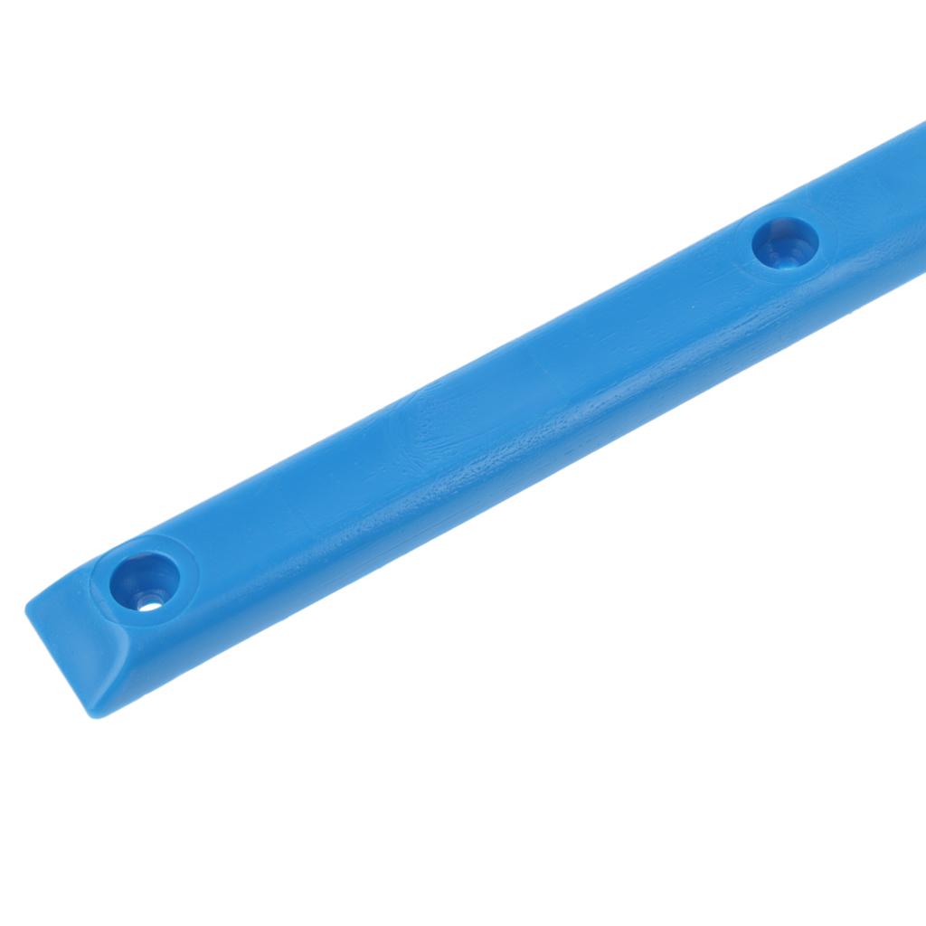 2x1 Pair Longboard Skateboard Rails with Mounting Screws Outdoor Sports Part Blue