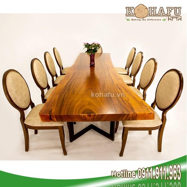Bàn dài gỗ nguyên tấm/ Bàn phòng họp, hội trường, nhà hàng KL19016
