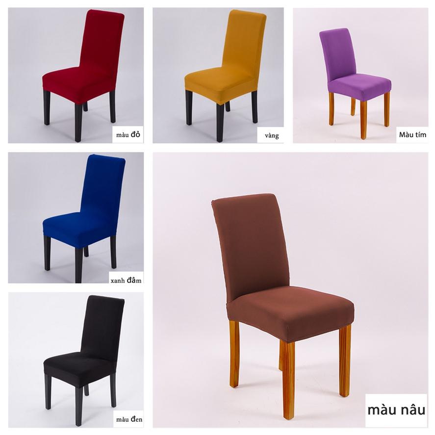 Bọc ghế ăn,vỏ ghế,sử dụng cho ghế phòng ăn, ghế tiệc cưới, Có Độ Co Giãn Cao Và Nhiều Màu Sắc